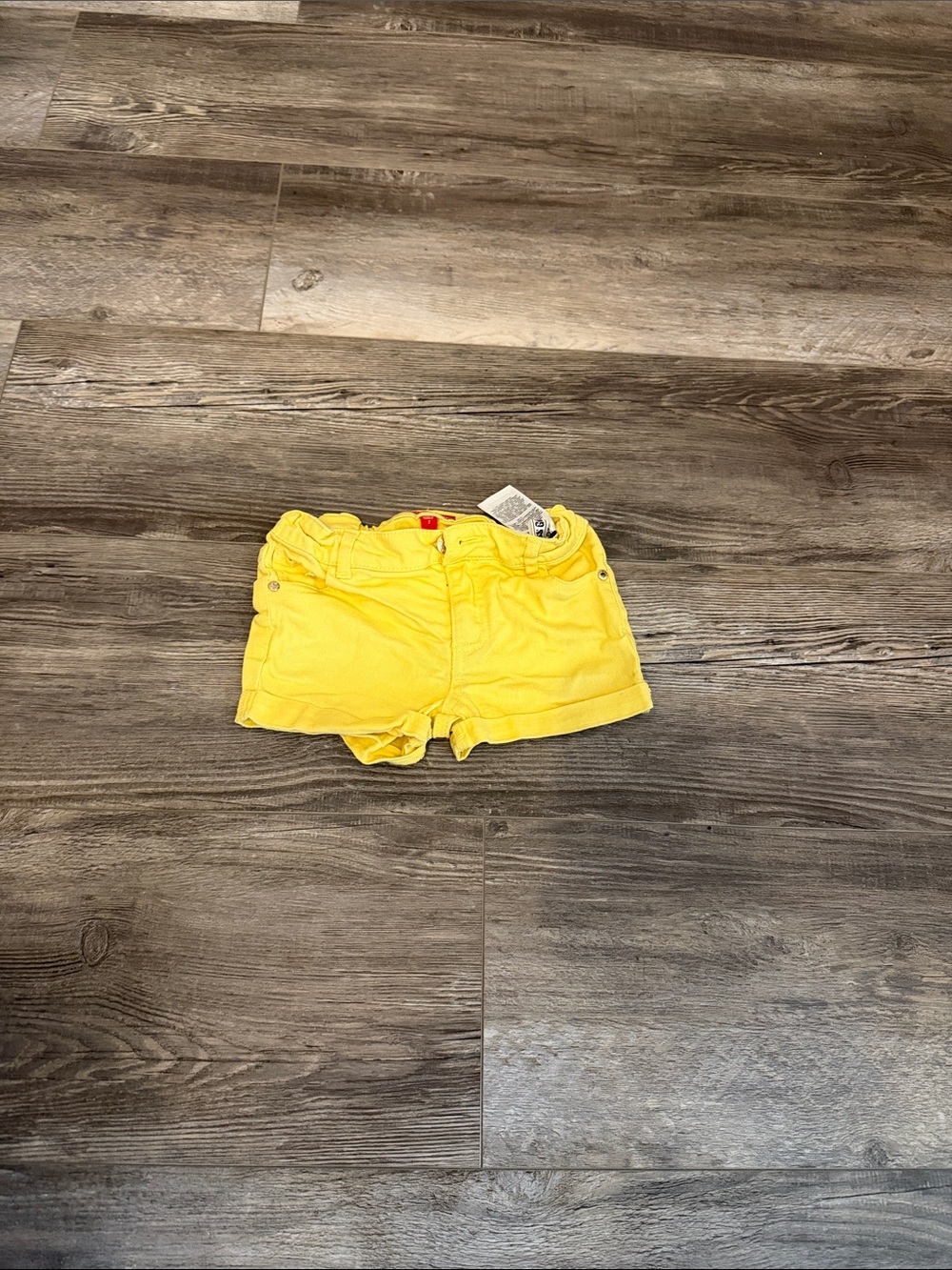 Guess Bright Yellow Girls' Elastic Waist Shorts